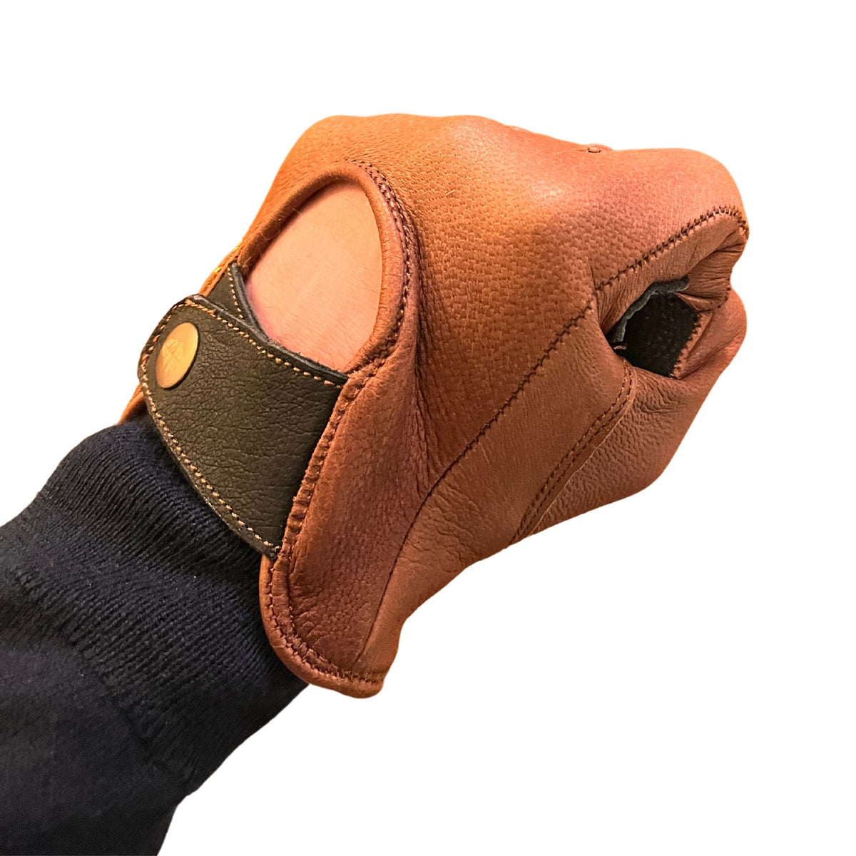 小物 DEVOA Glove Type Deer Leather Maroon Bell Outdoor® - Dipped Leather Deer Glove: Signature Driver