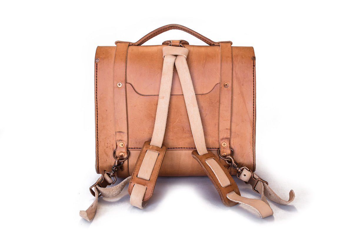 バッグ warenfause Discovery pack Coffee brown Cooper Satchel & Backpack – Twisted Arrow Goods