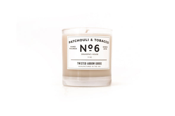 PATCHOULI & TOBAC NO. 6 - SOY CANDLE-Twisted Arrow Goods