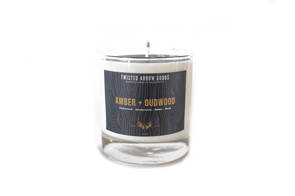 Amber & Oudwood Soy Candle